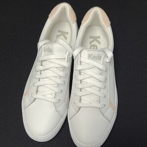 Keds White and Pink Sneakers